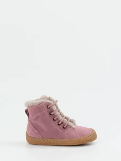 Froddo – Lauflernboots aus Veloursleder Altrosa