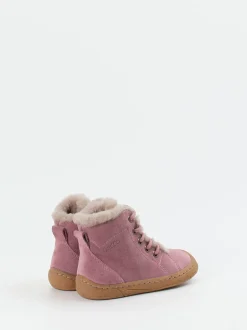 Froddo – Lauflernboots aus Veloursleder Altrosa
