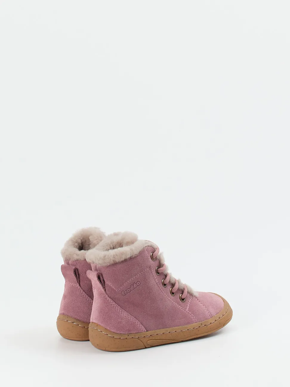 Froddo – Lauflernboots aus Veloursleder Altrosa
