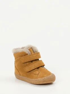 Froddo – Lauflernboots aus Veloursleder cognac