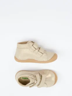 Froddo – Lauflernschuhe aus Metallic-Leder gold