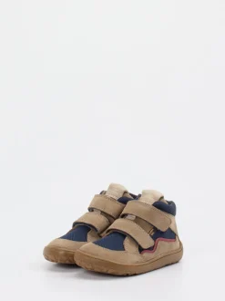 Froddo – Mid-Cut Sneaker aus Veloursleder sandbeige