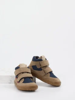 Froddo – Mid-Cut Sneaker aus Veloursleder sandbeige