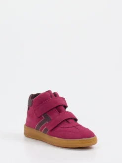 Froddo – Mid-Top-Sneaker aus Veloursleder beerenrot
