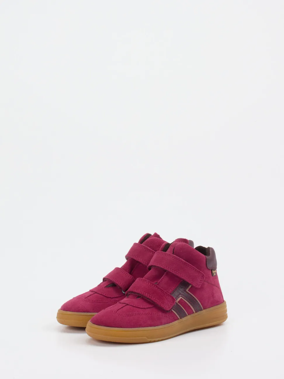 Froddo – Mid-Top-Sneaker aus Veloursleder beerenrot