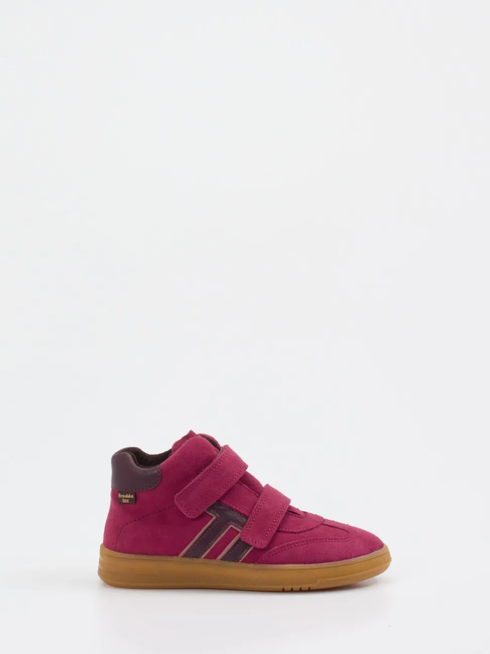 Froddo – Mid-Top-Sneaker aus Veloursleder beerenrot