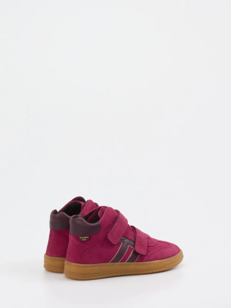 Froddo – Mid-Top-Sneaker aus Veloursleder beerenrot