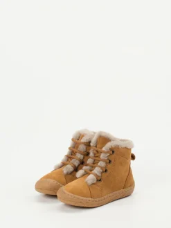 Froddo – Stiefeletten aus Veloursleder cognacbraun