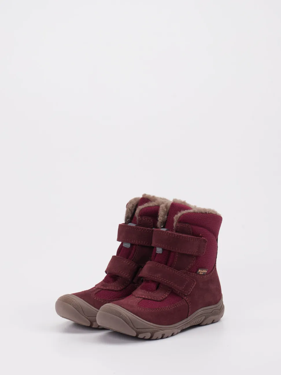 Froddo – Winterstiefel aus Veloursleder bordeauxrot