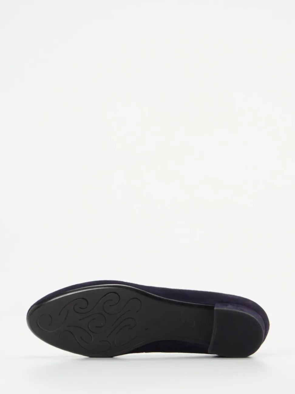 Gabor – Blockabsatz-Pumps aus Veloursleder Dunkelblau