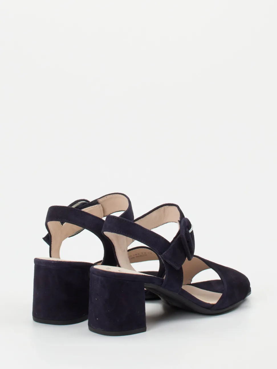 Gabor – Blockabsatz-Sandalen aus Veloursleder Blau