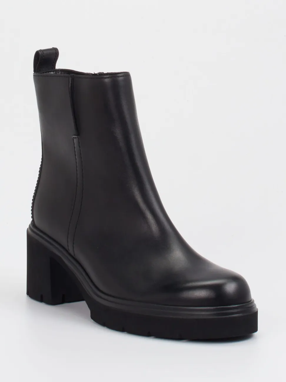 Gabor – Blockabsatz-Stiefelette aus Kalbleder schwarz