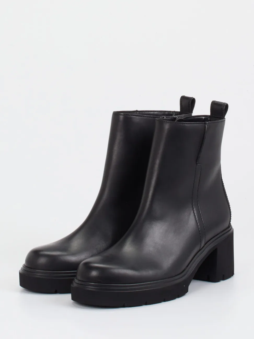 Gabor – Blockabsatz-Stiefelette aus Kalbleder schwarz