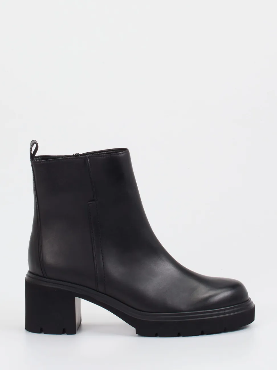 Gabor – Blockabsatz-Stiefelette aus Kalbleder schwarz