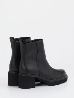 Gabor – Blockabsatz-Stiefelette aus Kalbleder schwarz
