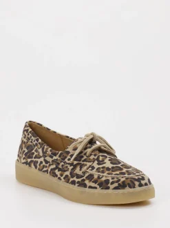 Gabor – Bootsschuh aus Veloursleder mit Leoprint