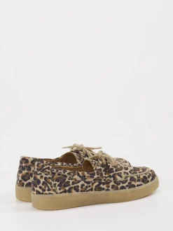 Gabor – Bootsschuh aus Veloursleder mit Leoprint