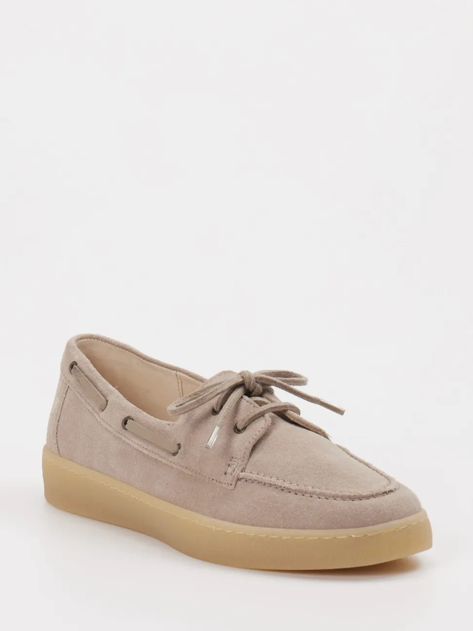 Gabor – Bootsschuh aus Veloursleder beigegrau