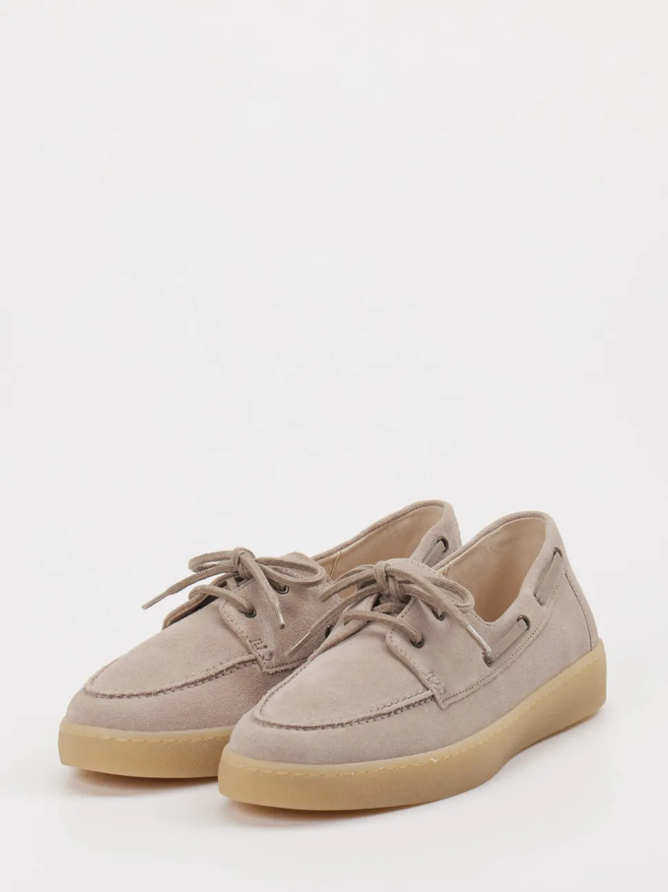 Gabor – Bootsschuh aus Veloursleder beigegrau