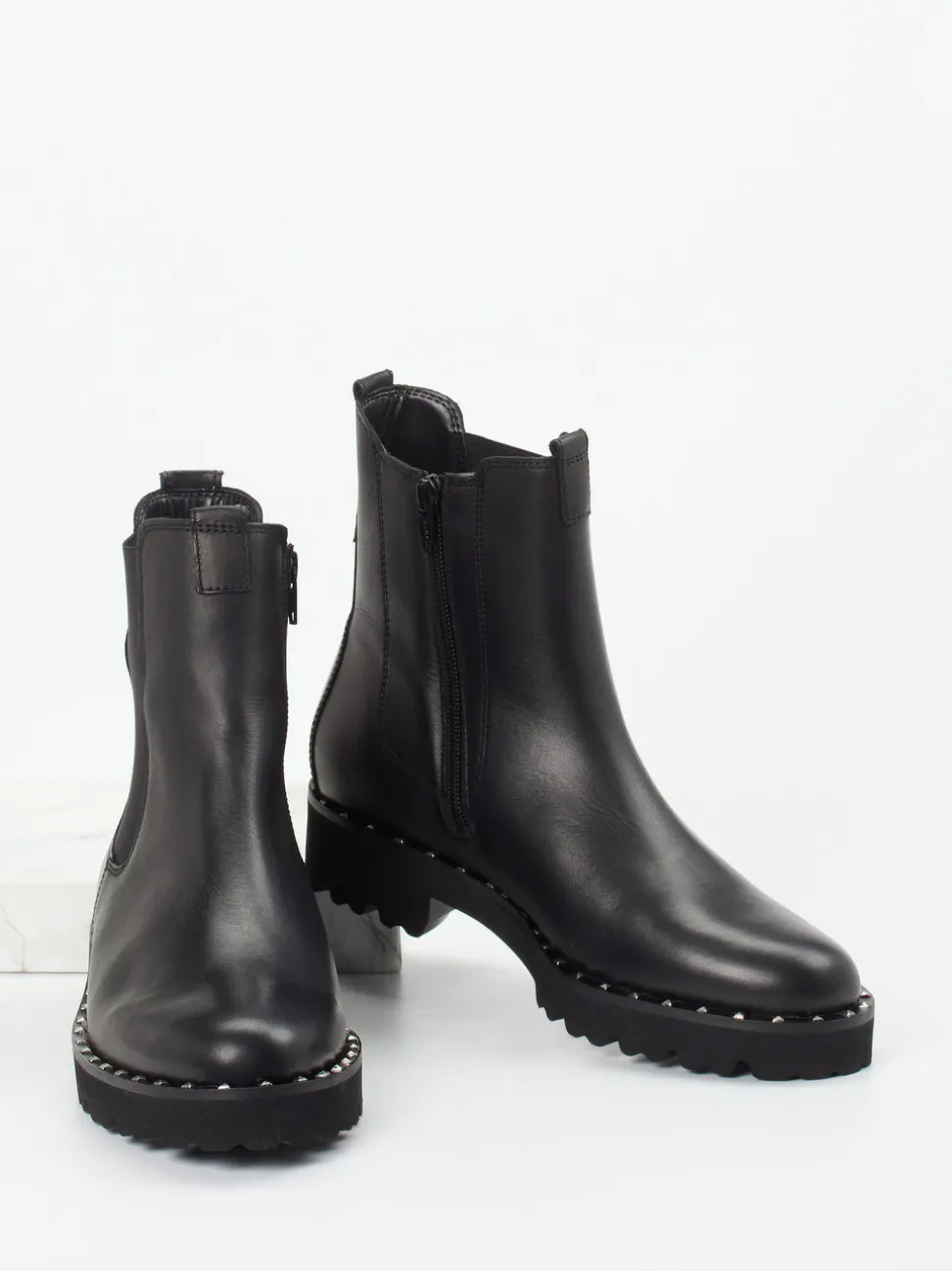 Gabor – Chelsea Boots aus Kalbleder Schwarz