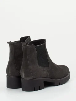 Gabor – Chelsea Boots aus Veloursleder Anthrazit