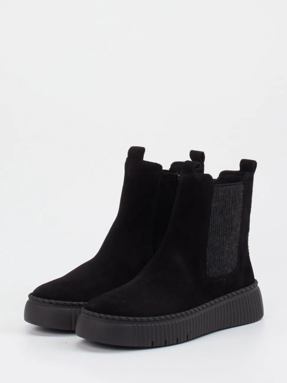Gabor – Chelsea Boots aus Lammleder Schwarz