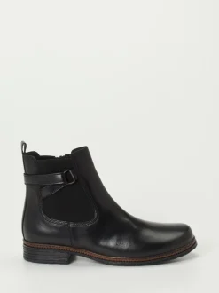 Gabor – Chelsea Boots aus Kalbleder schwarz glänzend
