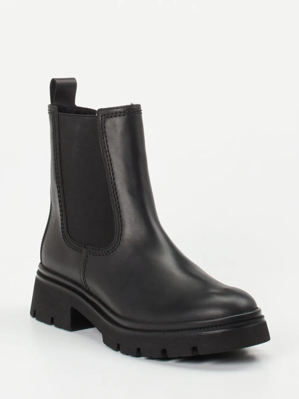 Gabor – Chelsea Boots aus Glattleder Schwarz