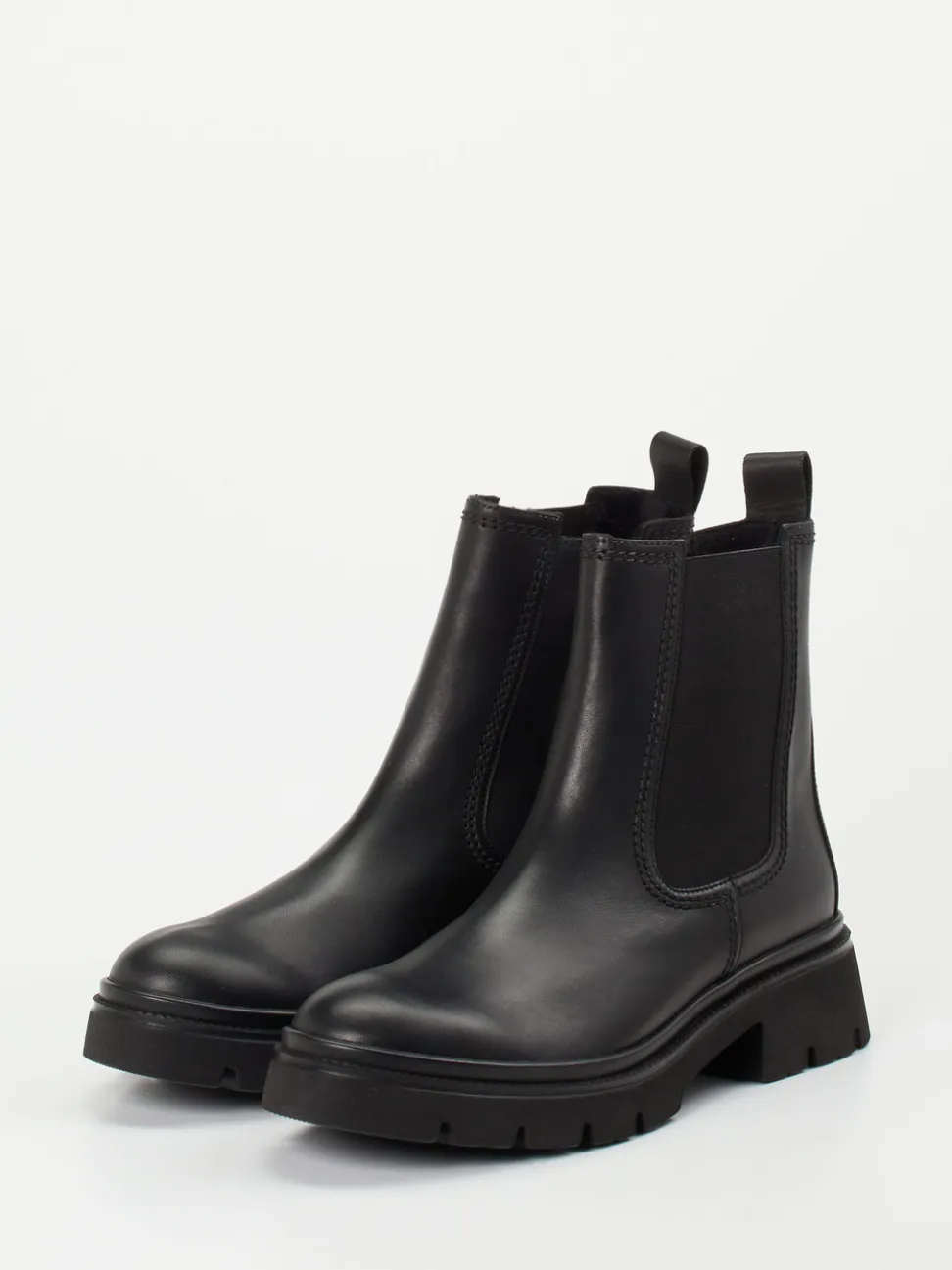 Gabor – Chelsea Boots aus Glattleder Schwarz