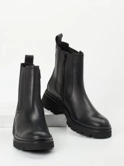 Gabor – Chelsea Boots aus Glattleder Schwarz