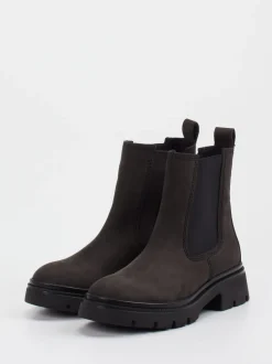 Gabor – Chelsea Boots aus Nubukleder Dunkelgrau