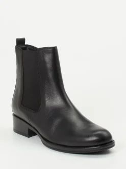 Gabor – Chelsea-Stiefeletten aus Kalbleder Schwarz