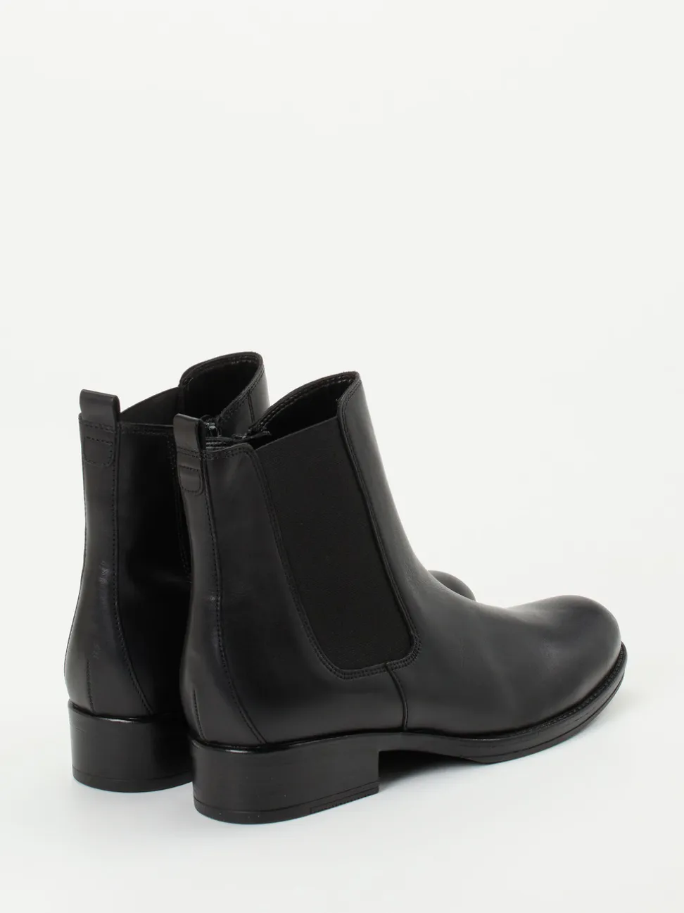 Gabor – Chelsea-Stiefeletten aus Kalbleder Schwarz