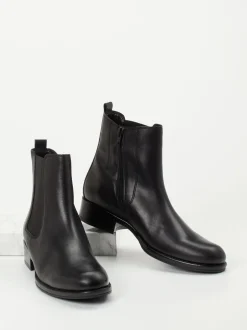 Gabor – Chelsea-Stiefeletten aus Kalbleder Schwarz