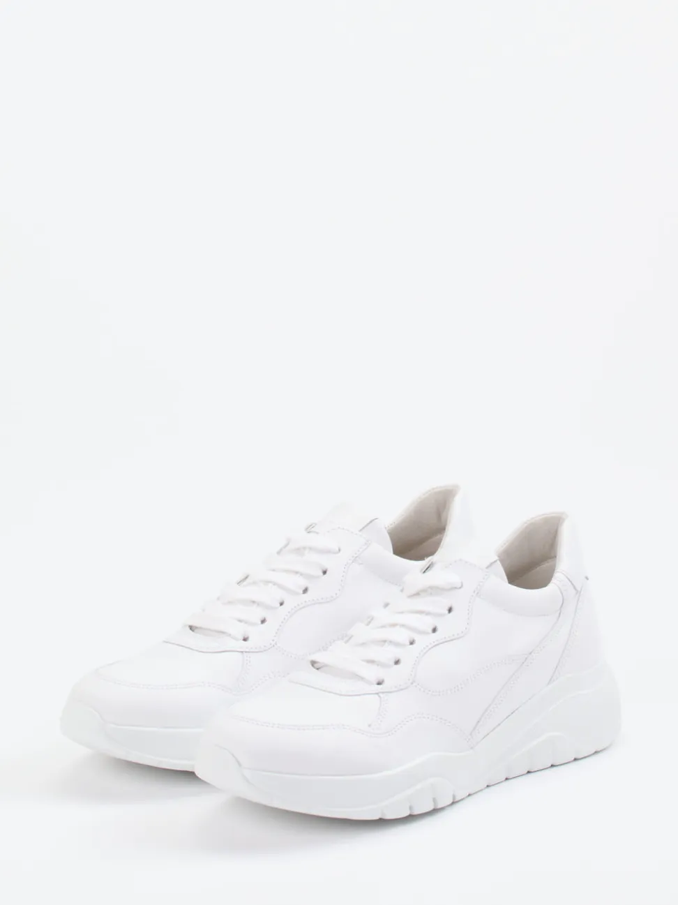 Gabor – Chunky Sneaker aus Kalbleder weiß