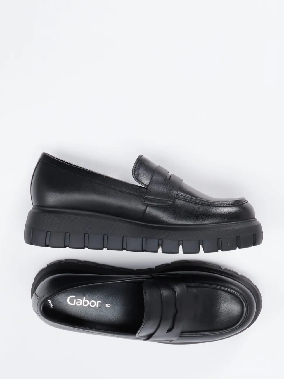 Gabor – Chunky-Loafer aus Lammleder Schwarz