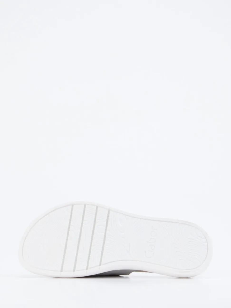 Gabor – Damen-Slides aus Metallicleder silber