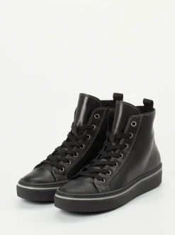 Gabor – High-Top Sneaker aus Kalbleder schwarz