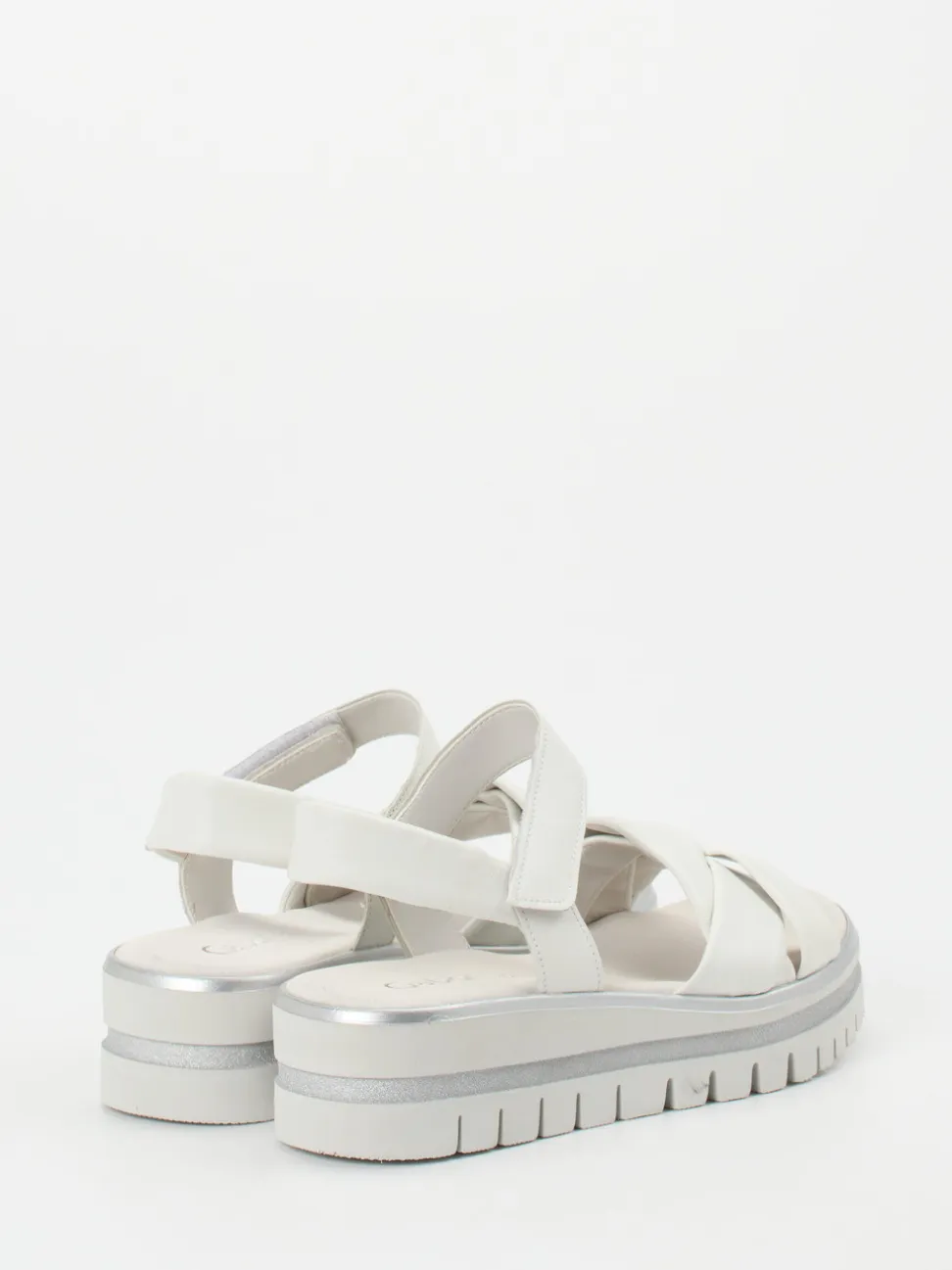 Gabor – Keilsandalette aus Lammleder Offwhite