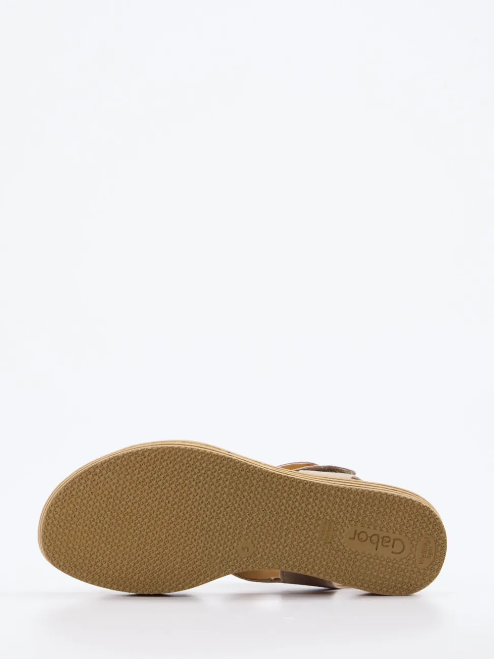 Gabor – Keilsandalette aus Veloursleder Braun