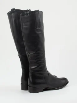 Gabor – Kniehohe Stiefel aus Kalbleder schwarz