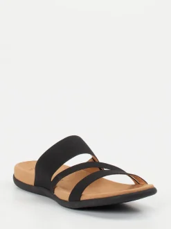 Gabor – Komfort-Pantolette aus Textil in Schwarz