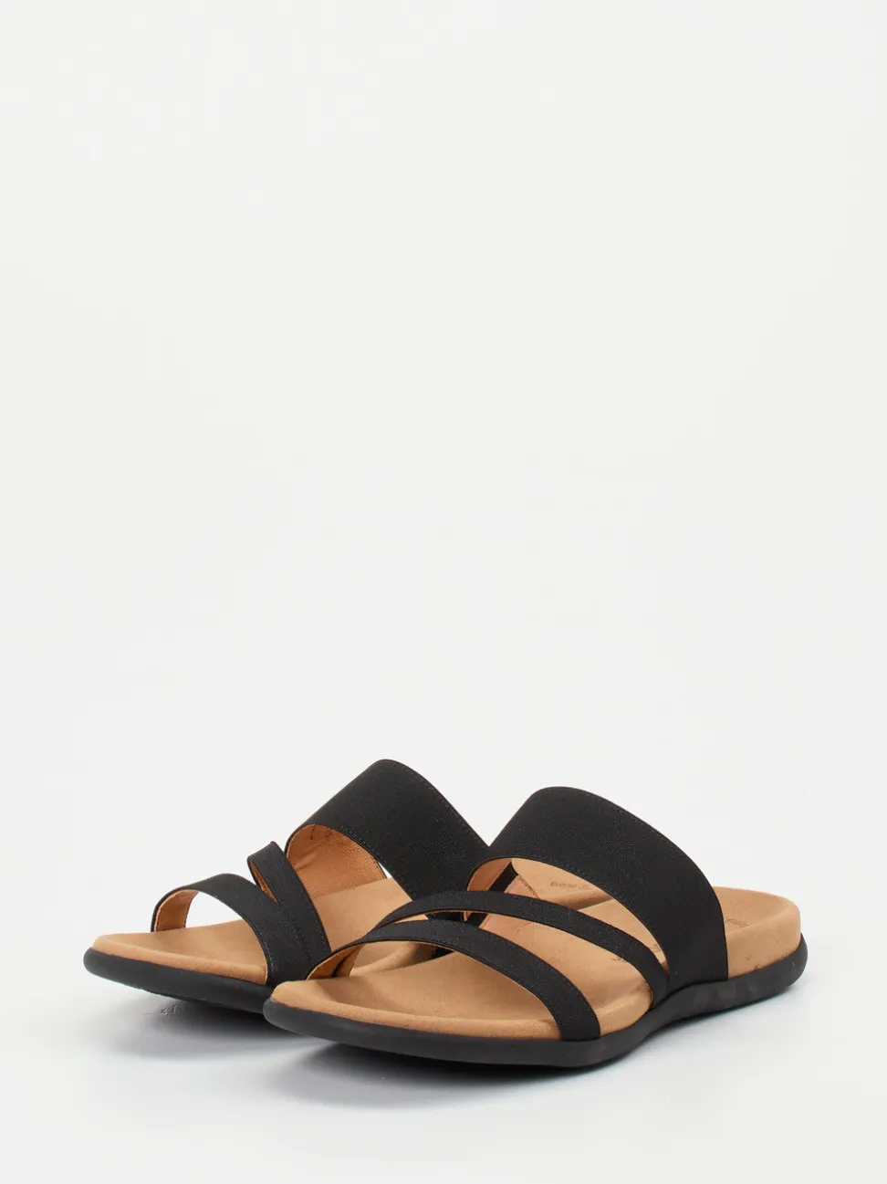 Gabor – Komfort-Pantolette aus Textil in Schwarz