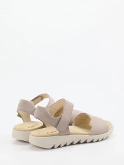Gabor – Komfort-Sandale aus Nubukleder beige