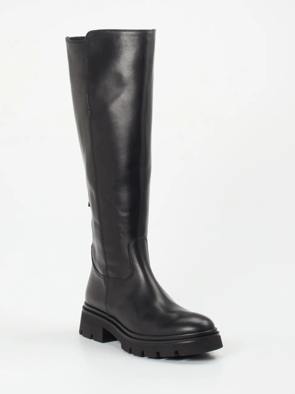 Gabor – Langschaftstiefel aus Glattleder Schwarz