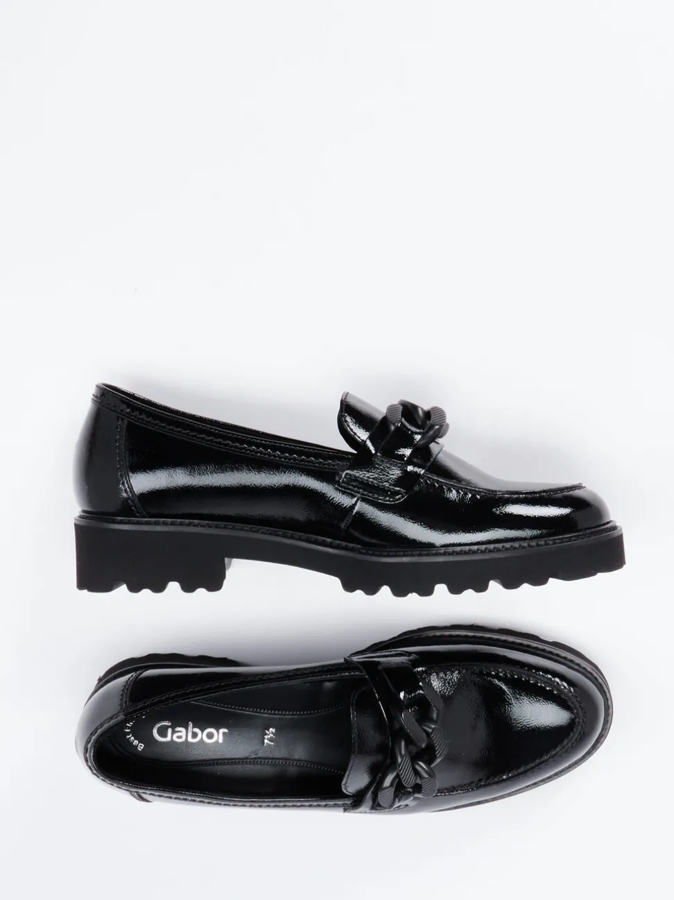 Gabor – Loafer aus Lackleder in Schwarz