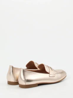 Gabor – Loafer aus Metallicleder in Roségold