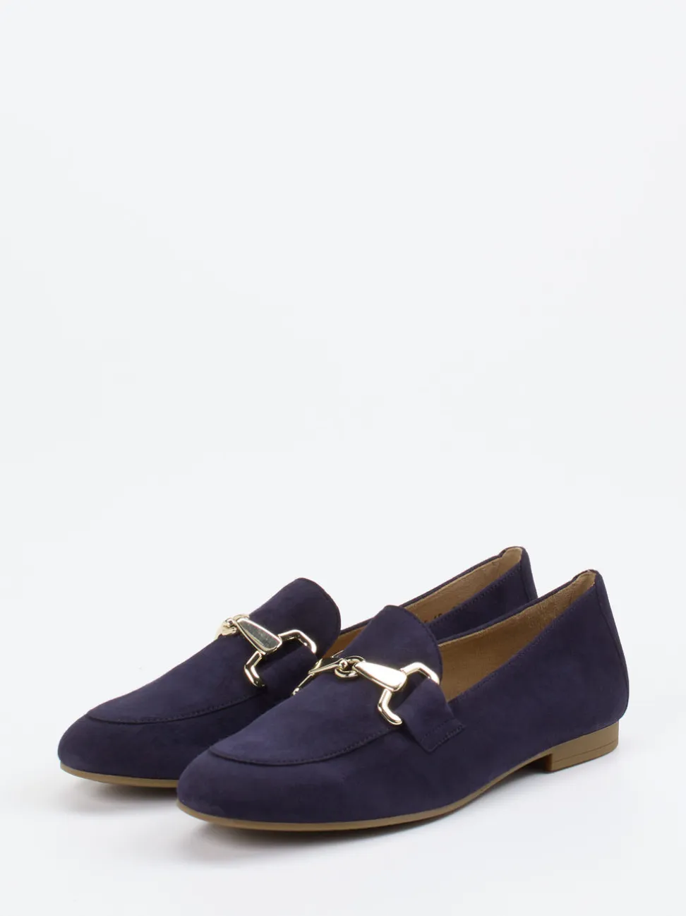 Gabor – Loafer aus Veloursleder Dunkelblau