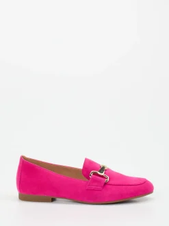 Gabor – Loafer aus Veloursleder in Pink