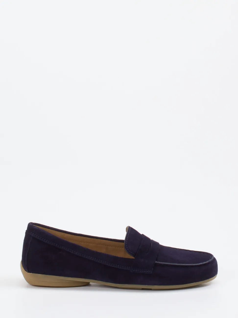 Gabor – Loafer aus Veloursleder in Dunkelblau